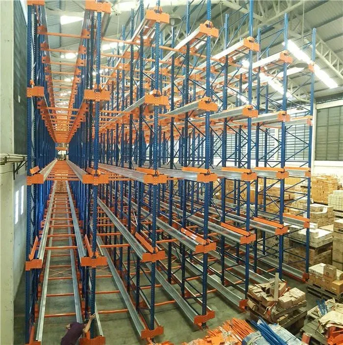 Firm Q235 Steel Radio Shuttle Rack System With FIFO Or FILO Access Mode