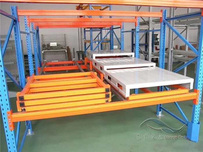 Firm Steel First In Last Out Push Back Rack