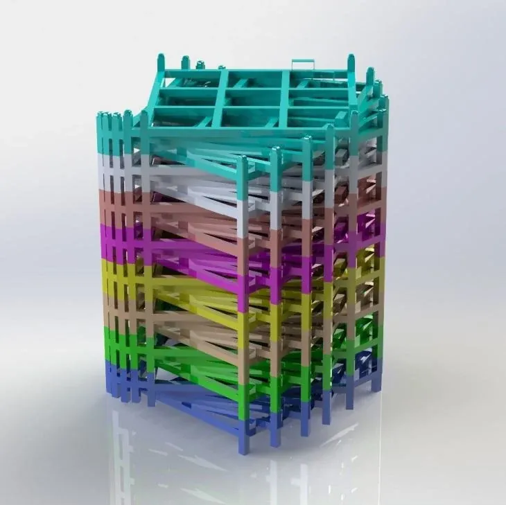 Shop Stacking Rack Steel Pallet Box