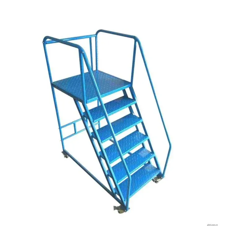 Warehouse Climbing Truck Flexible Ladder Trolley